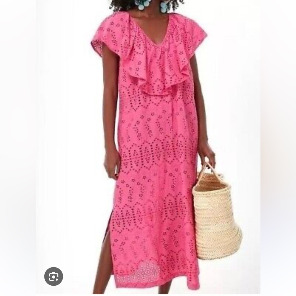 Tuckernuck Pink Eyelet Maxi Dress